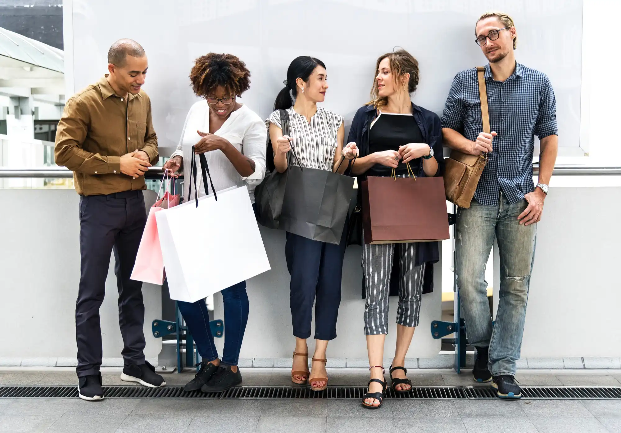 People discussing brand partnerships